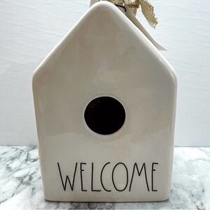 Rae Dunn Cream Welcome Birdhouse